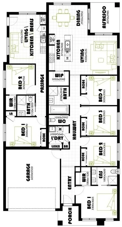 Kingston 27 DL floor plan