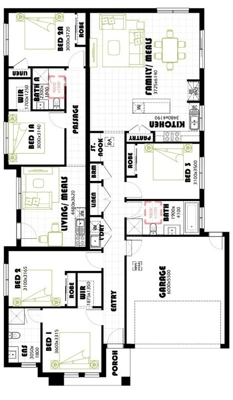 Franklin 25 DL floor plan