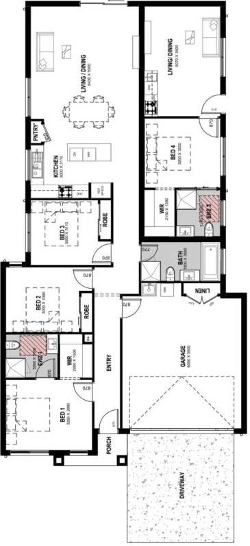 Launceston 22 DL floor plan