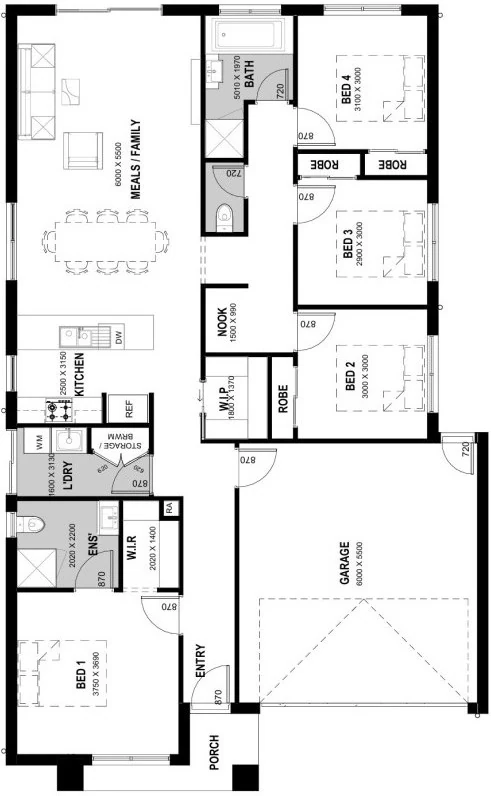 Westland 19 floor plan