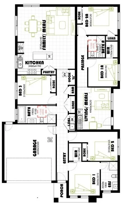 Franklin 25 DL floor plan