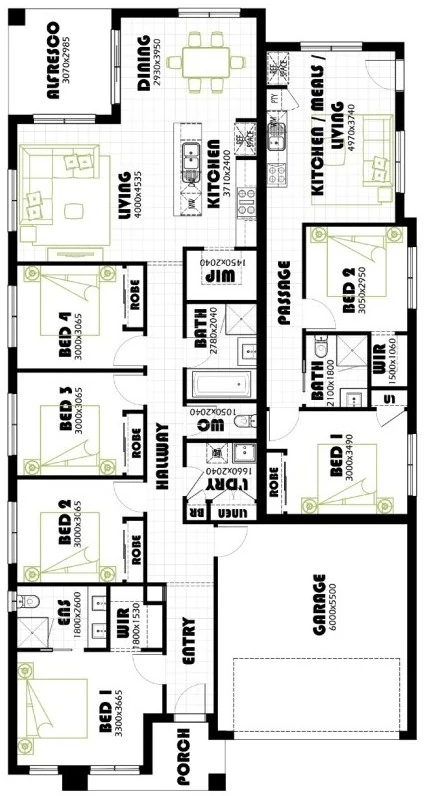 Kingston 27 DL floor plan